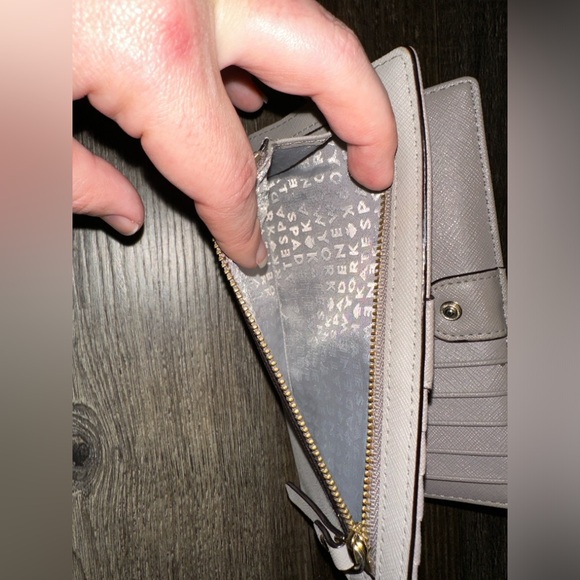 Warm Gray Kate Spade Cameron Large Slim Bifold Wallet - Picture 2 of 8